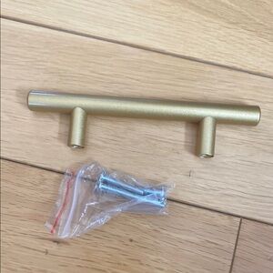 Gold Cabinet Handle with Screws